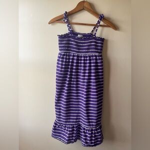 Place Purple and White Striped Kids Casual Dress